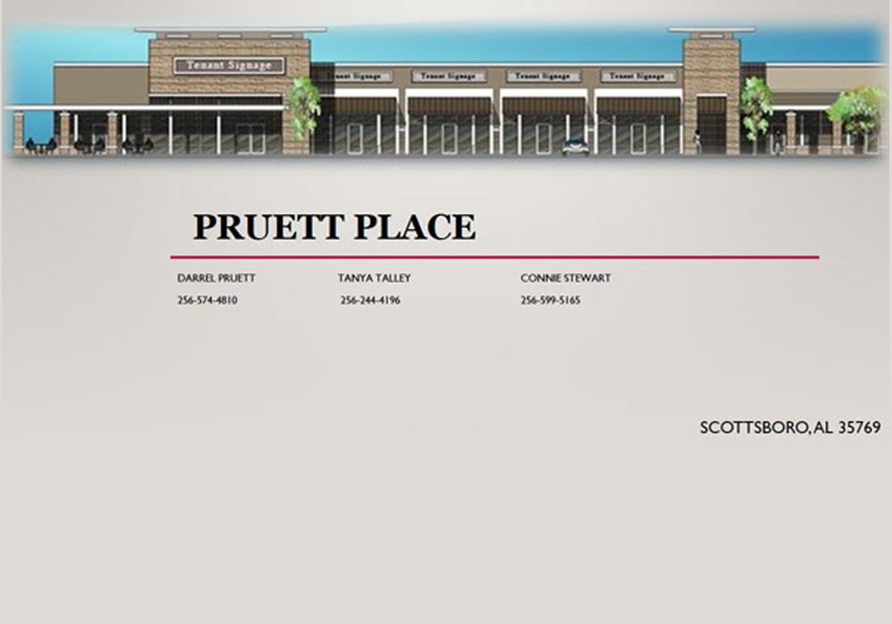 Pruett Place: 1601 Veterans Drive Scottsboro, AL